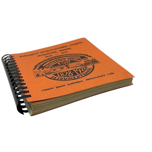 1978 Burlington Sesquicentennial Cookbook Burlington IN Classie Lassie Extension - Picture 2 of 5